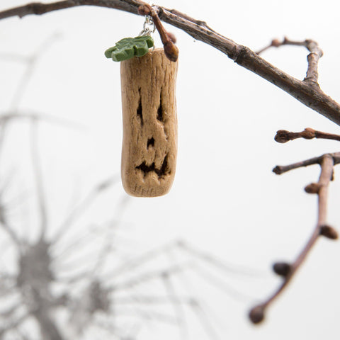 Hand-sculpted Haunted Tree Pendant - miniAttic