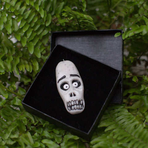 Surprised Skull Pendant