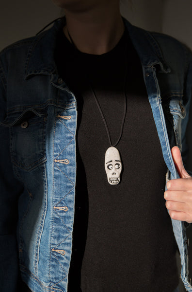 Surprised Skull Pendant