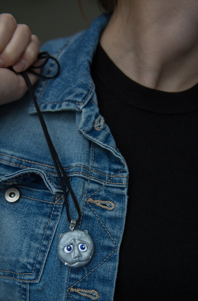 Unique Pendant Inspired by Cheshire Cat