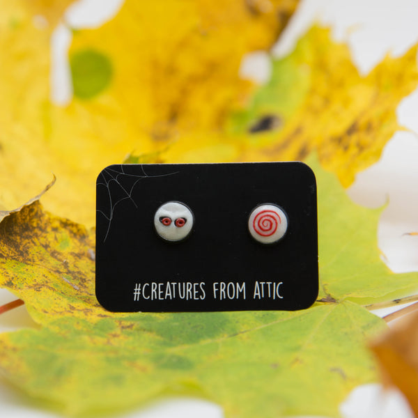 Jigsaw stud earrings