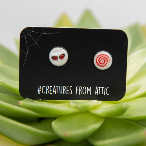 Jigsaw stud earrings