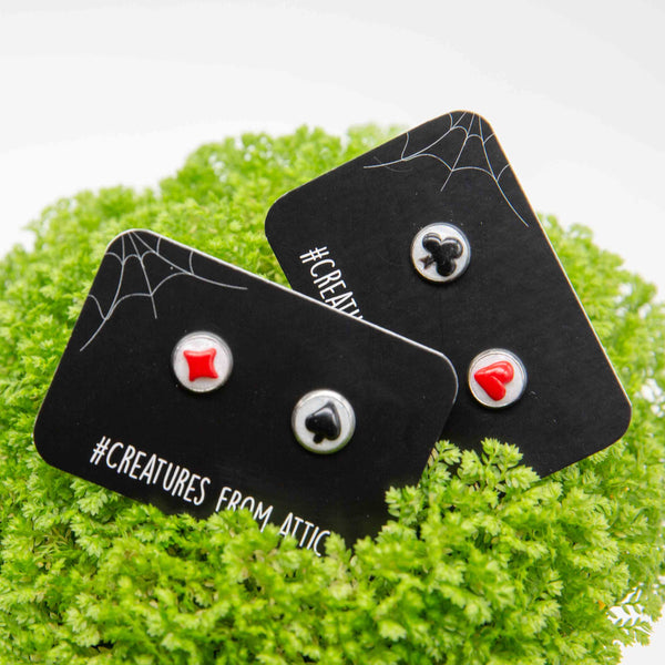 Playing cards stud Earrings