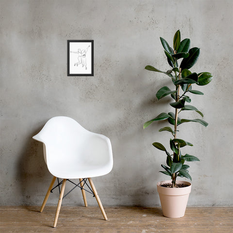 V&A Jumping Friends Framed matte paper poster