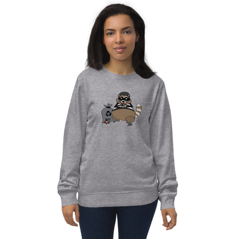 Racoon thief - unisex organic sweatshirt