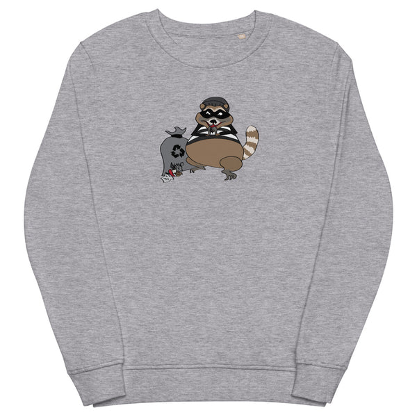 Racoon thief - unisex organic sweatshirt