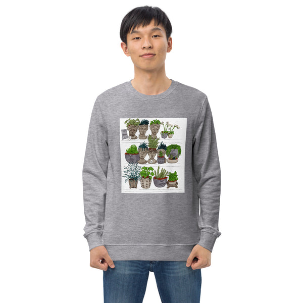 Plants & pots - Unisex organic sweatshirt